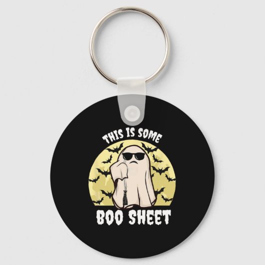 Dit is een boekenblad van Halloween Ghost Sleutelhanger (Voorkant)