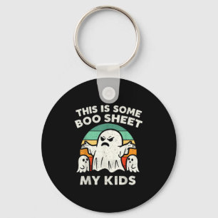 Dit is een boekenblad van mijn Kinder spookretro F Sleutelhanger