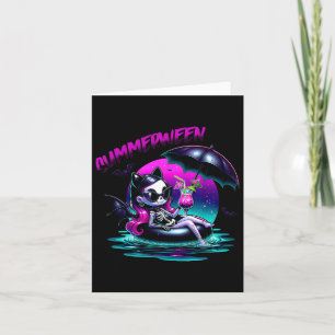 Dit is een boekenretro grappig Halloween spook Kaart