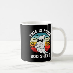 Dit is een boekenretro grappig Halloween spook Koffiemok