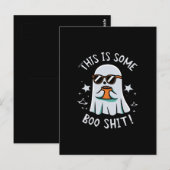 Dit is een Boo-blad Briefkaart (Voorkant / Achterkant)