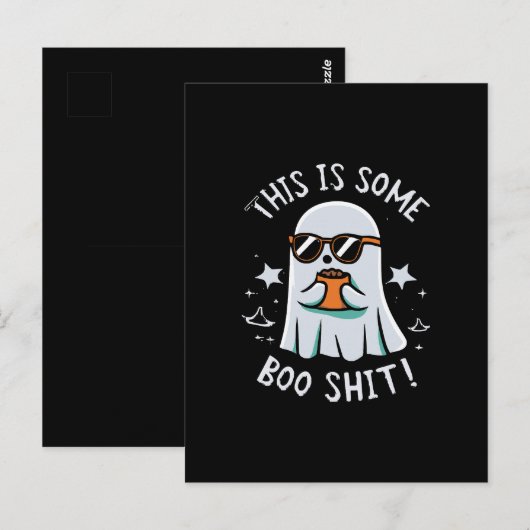 Dit is een Boo-blad Briefkaart (Voorkant / Achterkant)