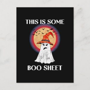Dit Is Een Boo Blad Halloween Geest Grappig Briefkaart
