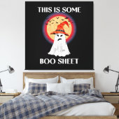 Dit Is Een Boo Blad Halloween Geest Grappig Canvas Afdruk (Insitu (Slaapkamer))