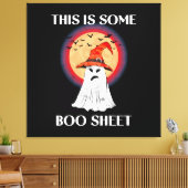 Dit Is Een Boo Blad Halloween Geest Grappig Canvas Afdruk (Insitu (Woonkamer))