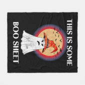 Dit Is Een Boo Blad Halloween Geest Grappig Fleece Deken (Voorkant (Horizontaal))