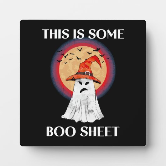 Dit Is Een Boo Blad Halloween Geest Grappig Fotoplaat (Voorkant)