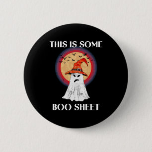 Dit Is Een Boo Blad Halloween Geest Grappig Ronde Button 5,7 Cm