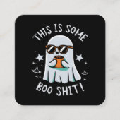 Dit is een Boo-blad Vierkante Visitekaartje (Voorkant)