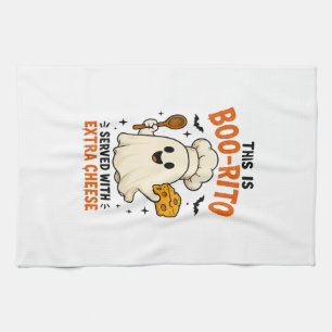 “Dit is een Boo-Rito geserveerd met extra kaas” on Theedoek