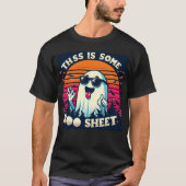 Dit is een Boo Sheet Funny Halloween Ghost T-shirt (Voorkant)