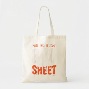 Dit is een Boo Sheet Funny Halloween Ghost Tote Bag