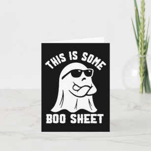 Dit is een Boo Sheet Halloween Ghost Funny Costu Kaart