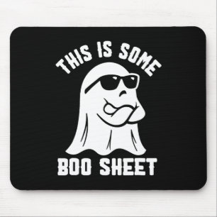 Dit is een Boo Sheet Halloween Ghost Funny Costu Muismat