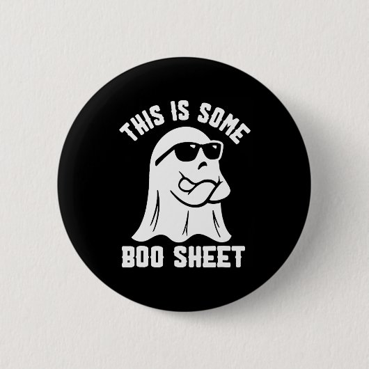 Dit is een Boo Sheet Halloween Ghost Funny Costu Ronde Button 5,7 Cm (Voorkant)