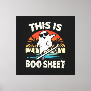 dit is een boo vel halloween spook lieve grappig canvas afdruk