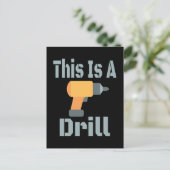 Dit is een boor Funny Briefkaart (Staand voorkant)