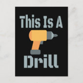 Dit is een boor Funny Briefkaart (Voorkant)