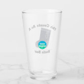 Dit is een Bootie Beer Kayaker Glas (Achterkant)