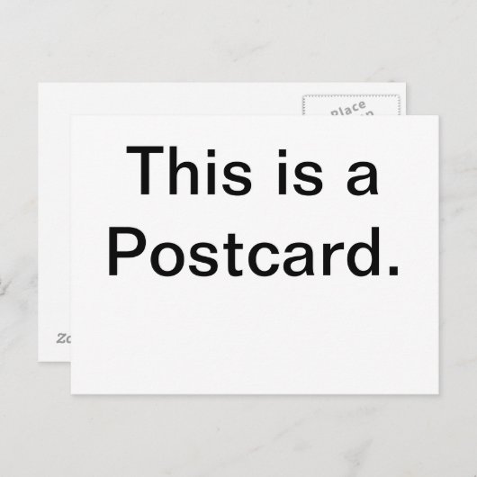 Dit is een Briefkaart (Voorkant / Achterkant)