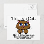 Dit is een Briefkaart Cat (Voorkant / Achterkant)