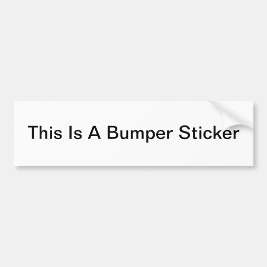 Dit is een Bumpersticker (Voorkant)
