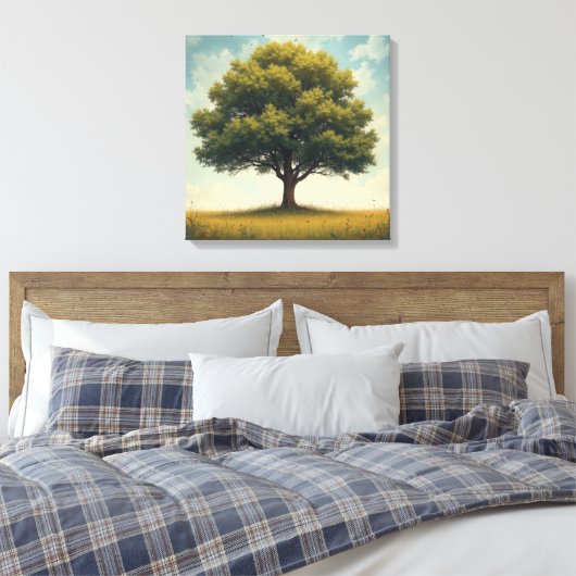 Dit is een canvas kunst voor bomen. (Insitu (Slaapkamer))