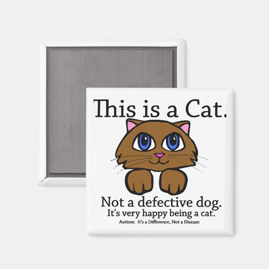 Dit is een Cat Magneten (Voorkant / Achterkant)