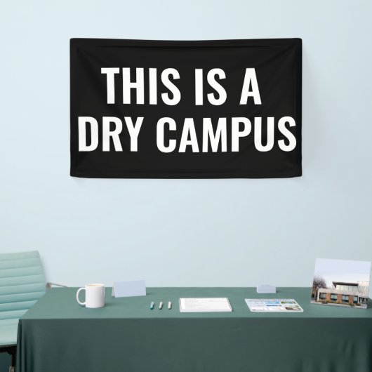 Dit is een Dry Campus Flag Banner College Dorm   (Beurs)