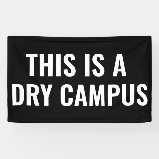 Dit is een Dry Campus Flag Banner College Dorm (Horizontaal)