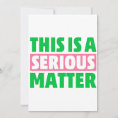 Dit is een ernstige zaak 1908 AKA Kaart (Voorkant)