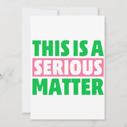 Dit is een ernstige zaak 1908 AKA Kaart (Voorkant)