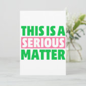 Dit is een ernstige zaak 1908 AKA Kaart (Staand voorkant)