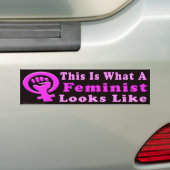Dit is een feministische Bumpersticker (Op auto)