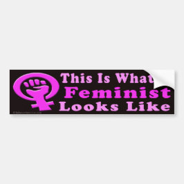 Dit is een feministische Bumpersticker