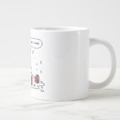 Dit is een fijne smeltende sneeuwpop grote koffiekop (Rechts)