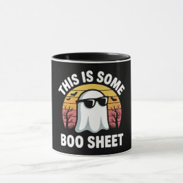 Dit Is Een Flinke Boe Sheet Retro Geest Punt Mok