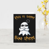 Dit Is Een Geest Halloween Kaart (Gele Bloem)