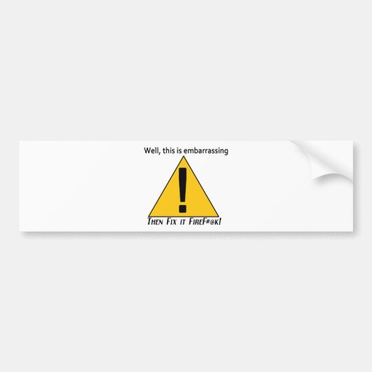 Dit is een genante 2 bumpersticker (Voorkant)
