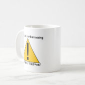 Dit is een genante 2 koffiemok (Voorkant links)