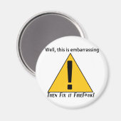 Dit is een genante 2 magneet (Voorkant / Achterkant)