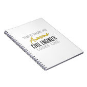 Dit is een Geweldige civiel ingenieur die er zo ui Notitieboek (Rechterzijde)