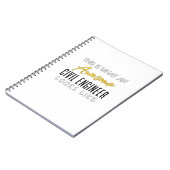 Dit is een Geweldige civiel ingenieur die er zo ui Notitieboek (Linkerzijde)