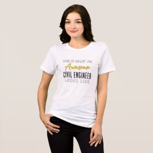Dit is een Geweldige civiel ingenieur die er zo ui Tri-Blend Shirt