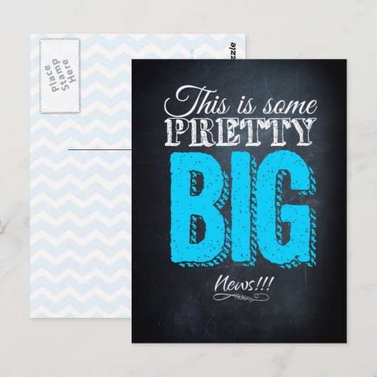 Dit is een  groot nieuws briefkaart (Voorkant / Achterkant)