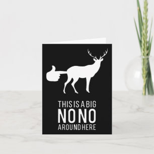 Dit is een grote nono hier, grappige deer, maar kaart