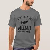 Dit is een grote nono hier, grappige deer, maar t-shirt (Voorkant)