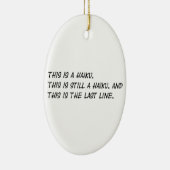 "Dit is een Haiku" Funny Poem - Ironic Meme Keramisch Ornament (Rechts)
