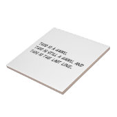 "Dit is een Haiku" Funny Poem - Ironic Meme Tegeltje (Zijkant)