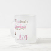 Dit is een heel fabelachtig tante roze matglas koffiemok (Voorkant links)